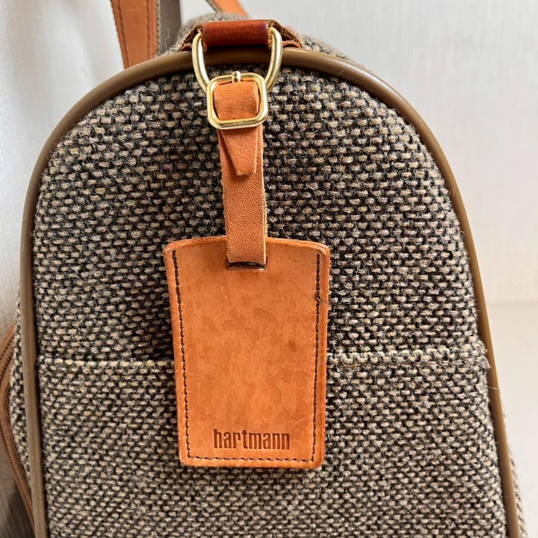 【美品】Hartmann ハートマン ボストンバッグ ツイード レザー 2way
