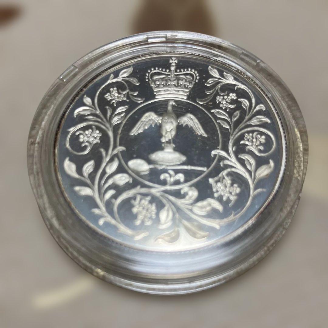 1977 イギリス 25ペンス銀貨 シルバージュビリー NGC 