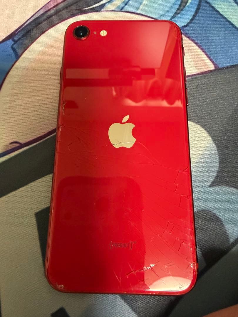 Apple iPhone SE2 レッド SiMなし 64GB 画面割れ