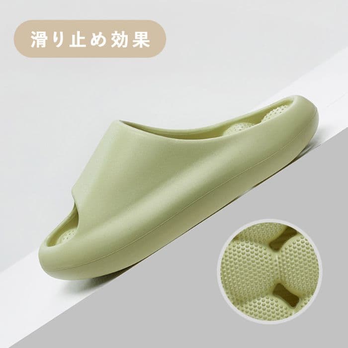 ［新品 / 人気］健康サンダル 足つぼ クッション 緑 グリーン 25-25.5