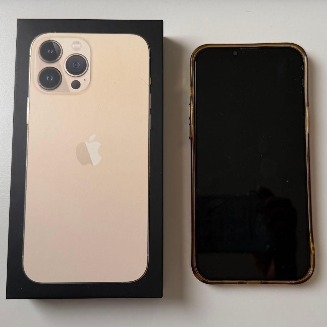 【美品】Apple iPhone 13 Pro Max ゴールド 128GB