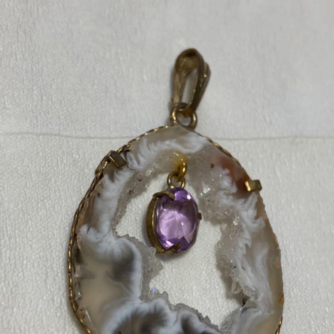 ペンダントトップ  ヘッド 天然石  水晶 アメジスト アクセサリー ネックレス