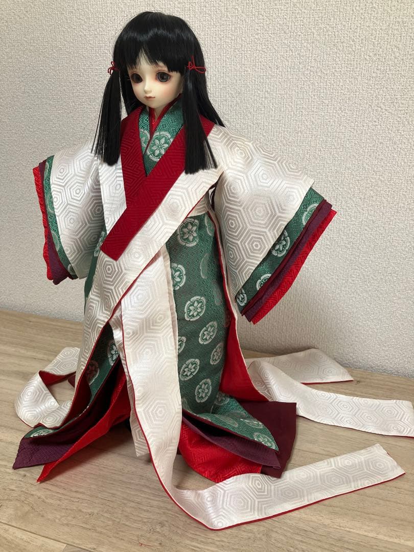 1/4サイズ　松重ねの袿と桜の細長セット　SDM bjd