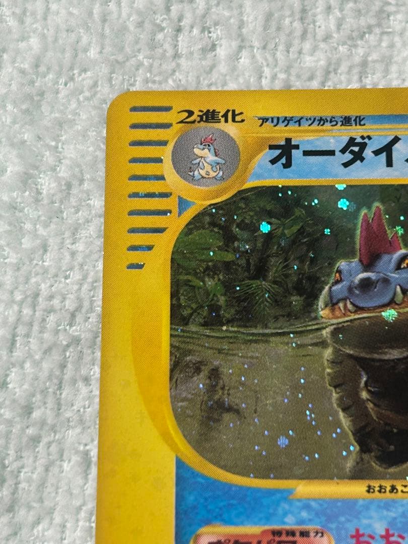 オーダイル カードe 渦巻きホロあり