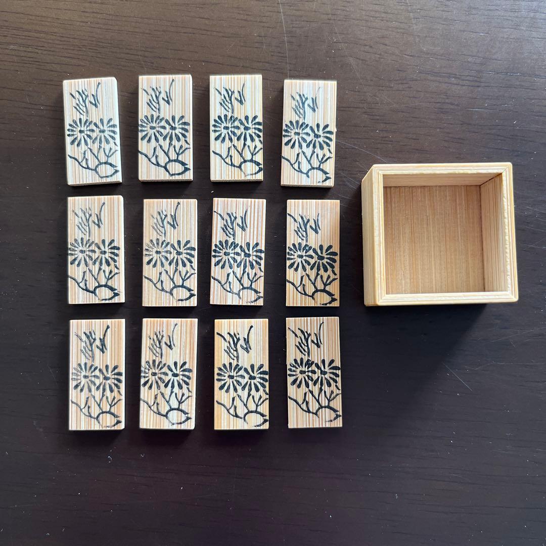十種香札　茶道具　七事式　竹製　1枚欠品