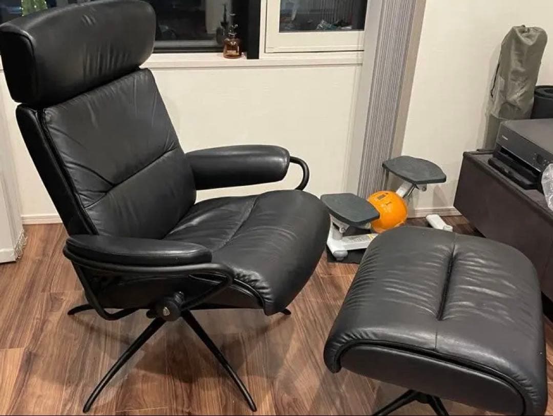 EKORNES ストレスレスチェア ブラック Mサイズ