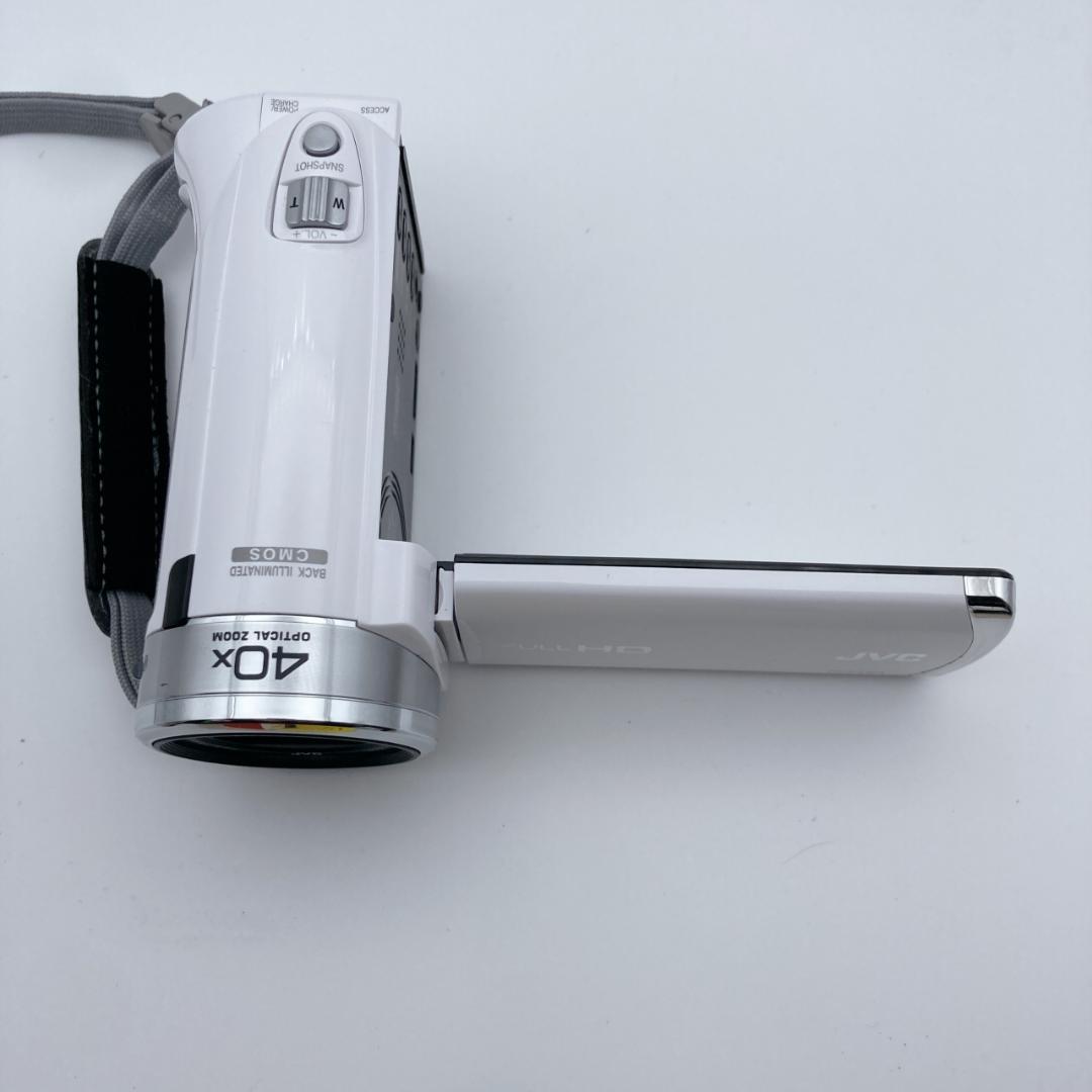 実写有【未使用級】JVC Everio GZ-E180-W フルHDビデオカメラ