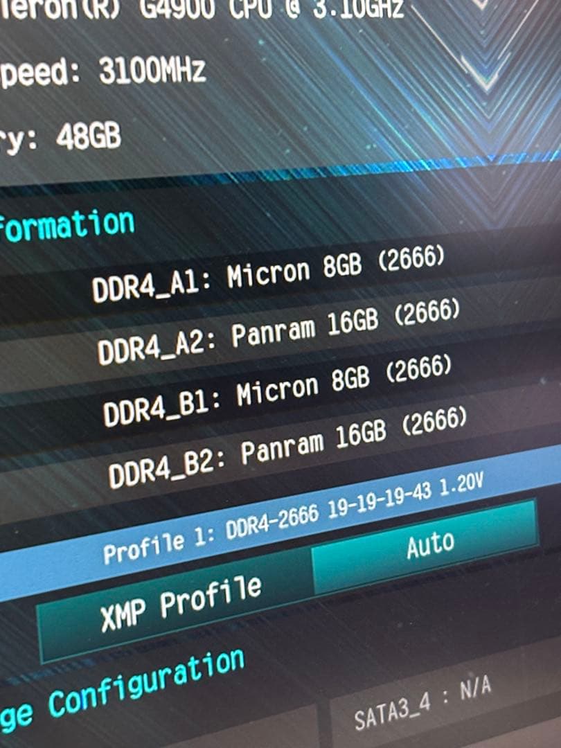 マザーボード Asrock z390m pro4
