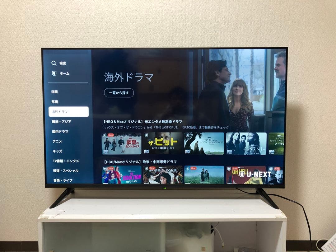 2022年製！50V型 4Kチューナーレステレビ Android TV　美品