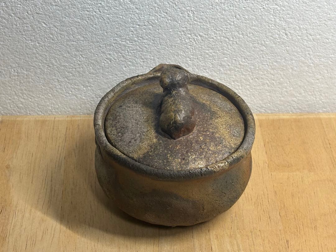 84. 備前焼 宝瓶 登り窯 ひつじ 羊 手びねり 急須