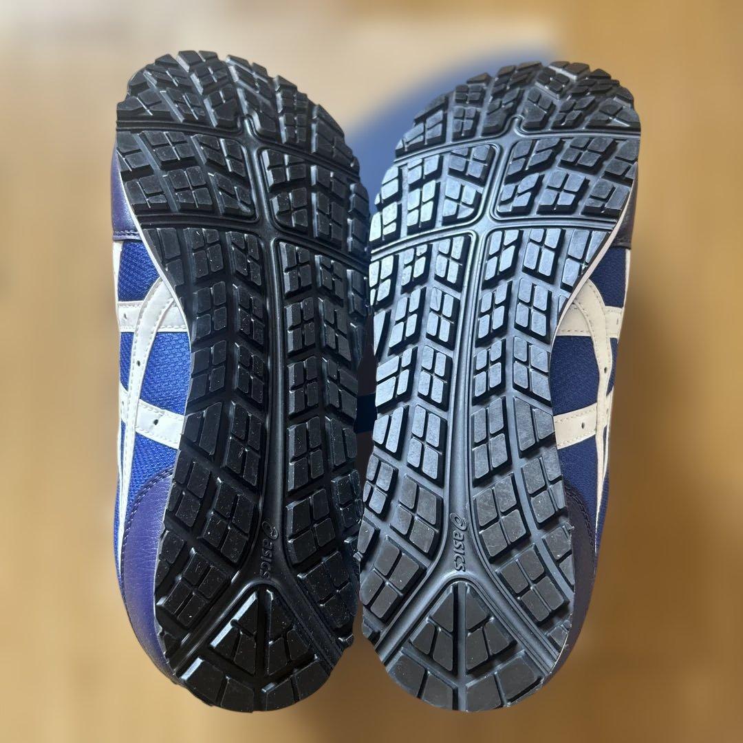 ASICS ウィンジョブ CP201ネイビー 安全靴25.5