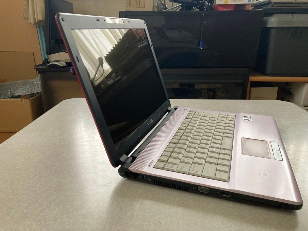 VAIOノートPC ピンク ノートパソコン Win XP Pro 訳あり！SSD