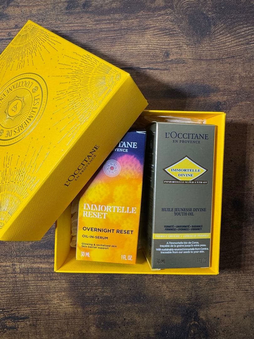 ロコマミィ　L'OCCITANE IMMORTELLE 美容液セット