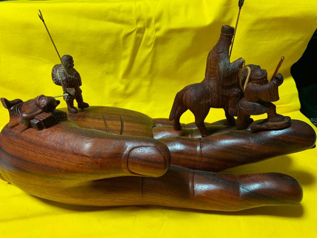 お釈迦様の手 手のひら三蔵 三蔵法師御一行けやき手幅33cm25万円の品般若心経