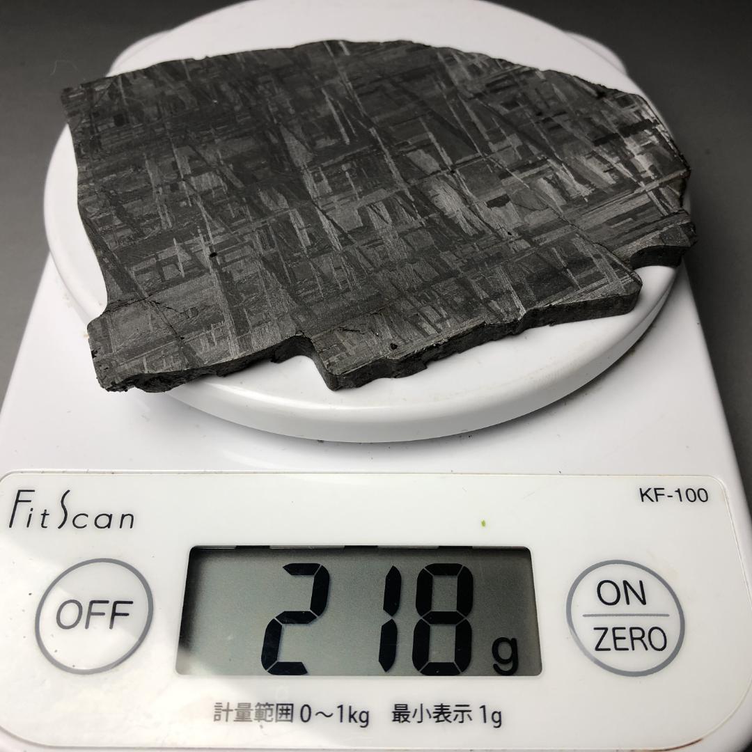 ク*ム様 ギベオン隕石 スライス 大型標本 鉄隕石 ウィドマンシュテッテン構造