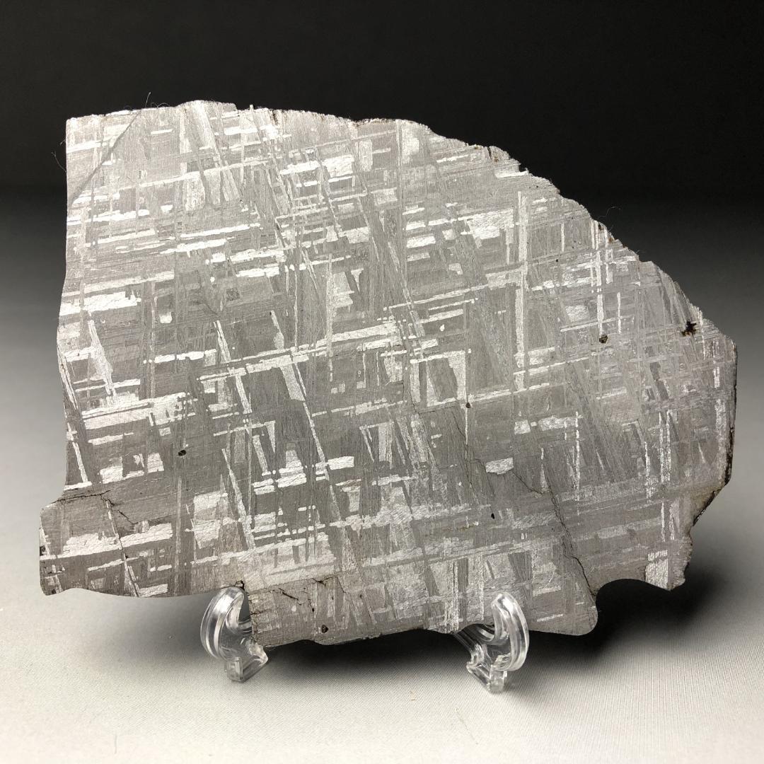 ク*ム様 ギベオン隕石 スライス 大型標本 鉄隕石 ウィドマンシュテッテン構造