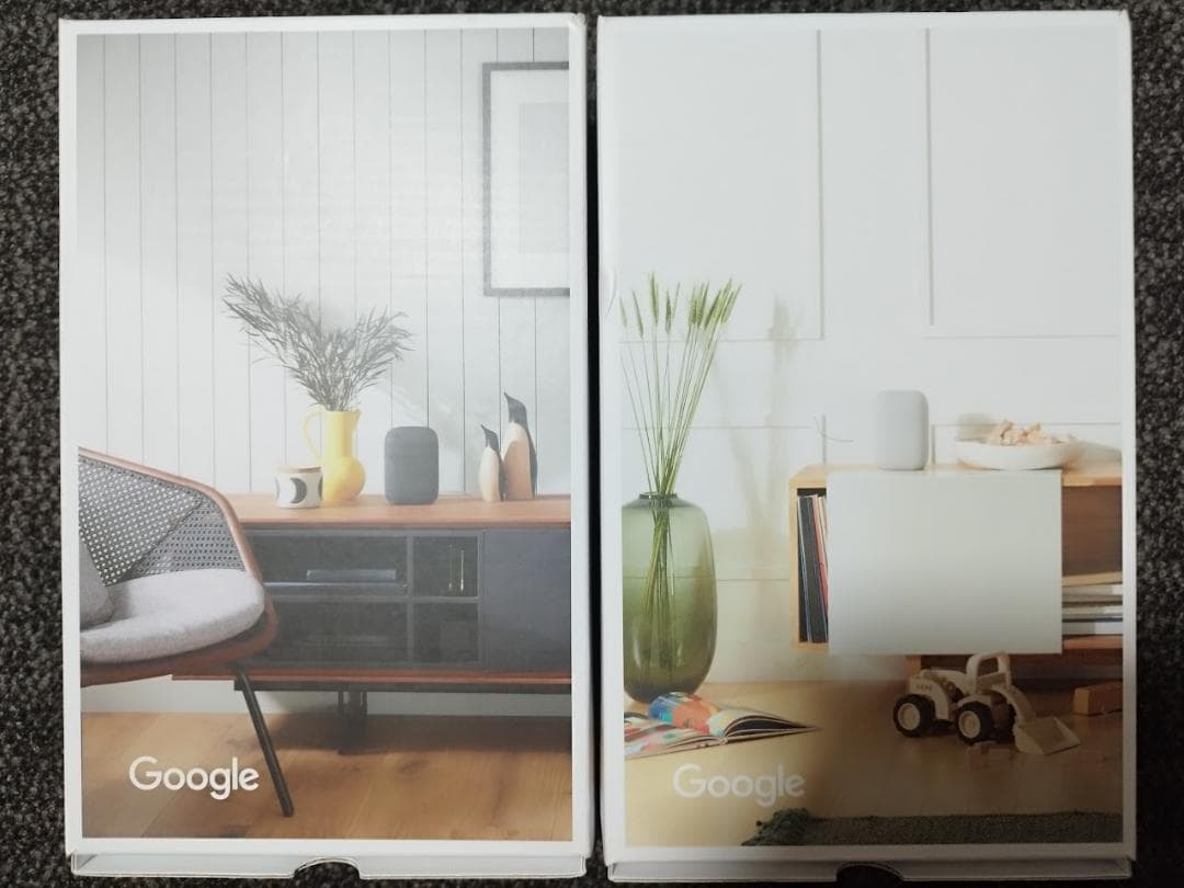 Google Nest Audio Chalk/Charcoal 2台セット