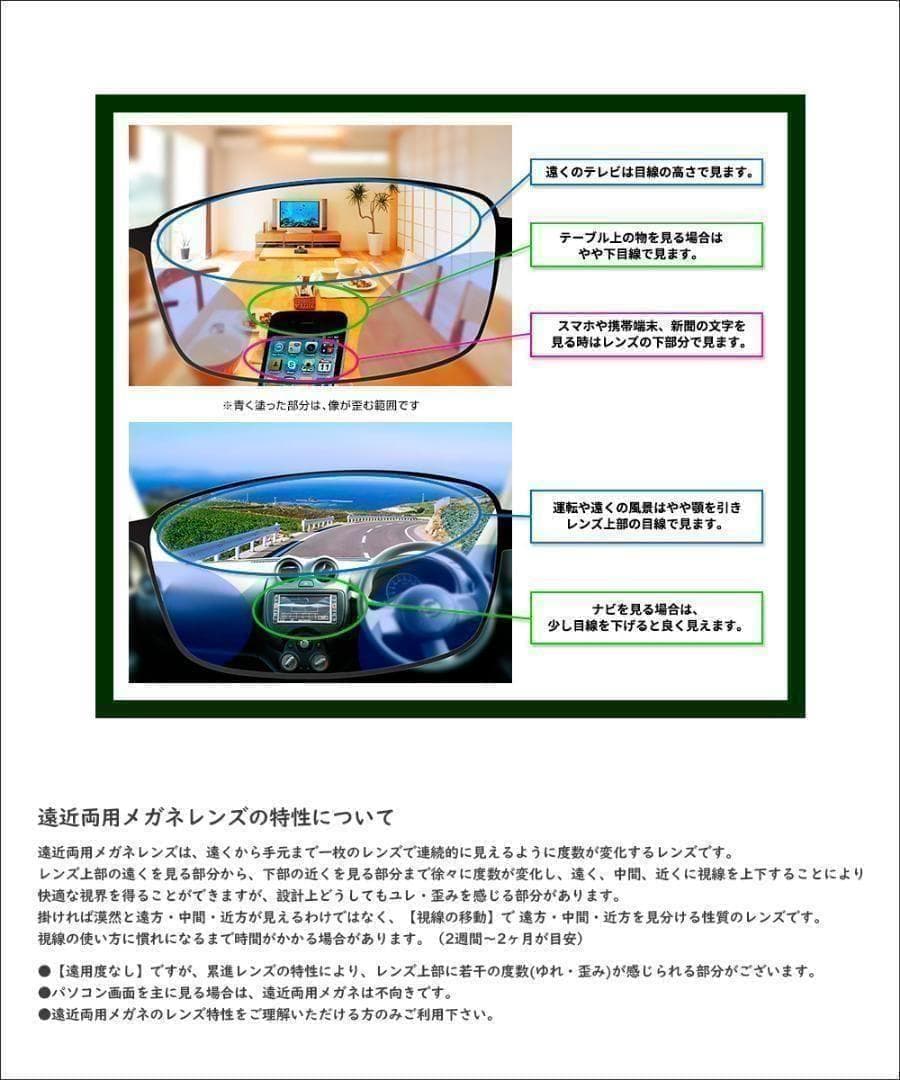 遠近両用メガネ 老眼 +3.00 鯖江メガネ ウェイファラー AK101 新品