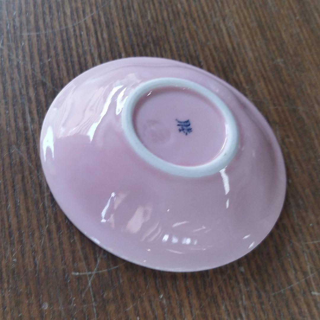 【新品・未使用】薄ピンク釉虹彩桜　煎茶碗皿　波佐見焼