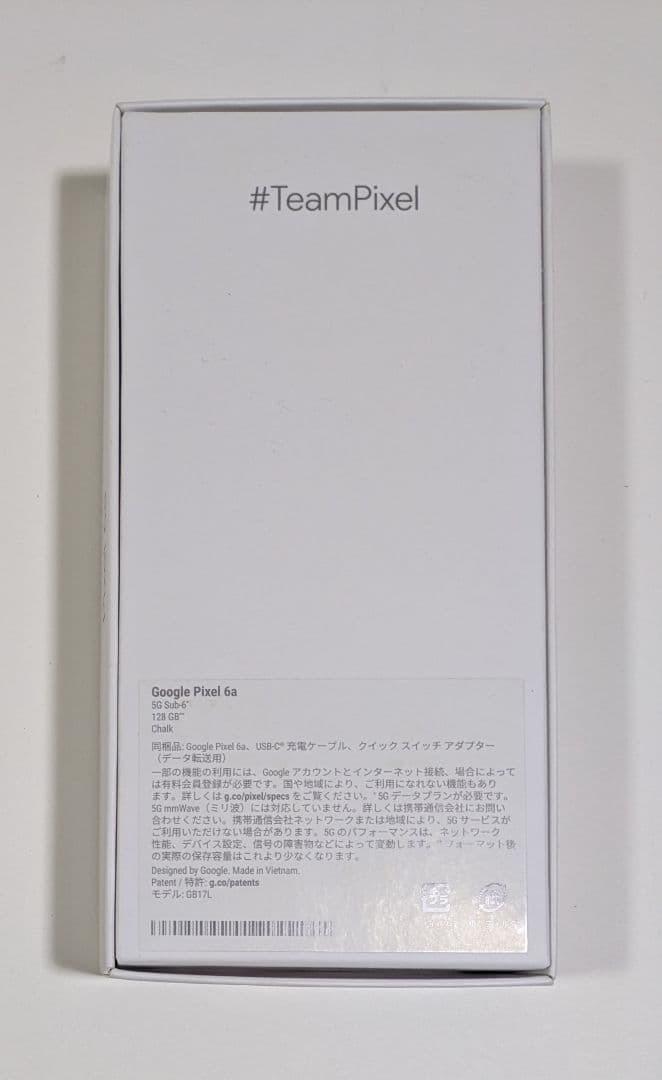 【新品未使用品】Google Pixel6a simフリー