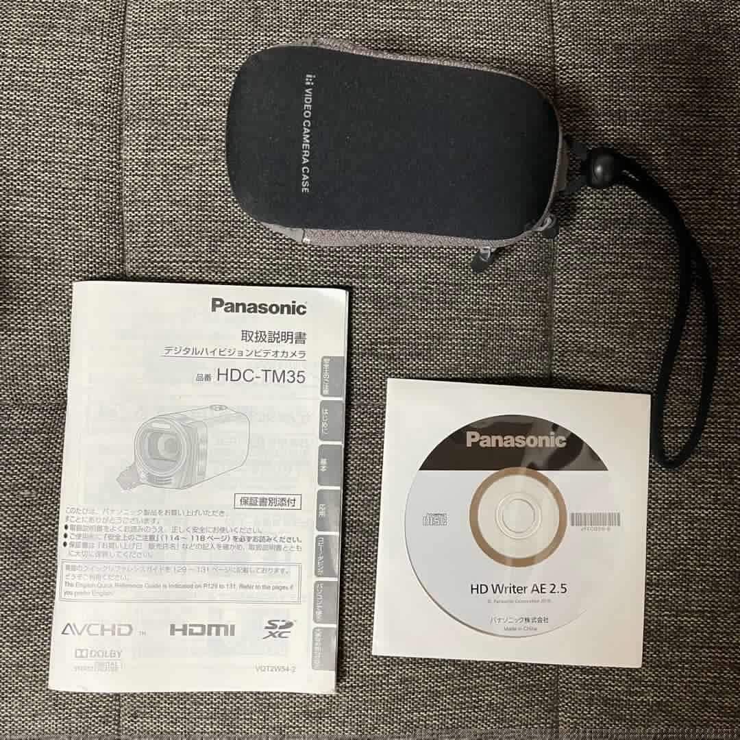 【動作確認済】パナソニック HDC-TM35 ビデオカメラ 32GBバイオレット