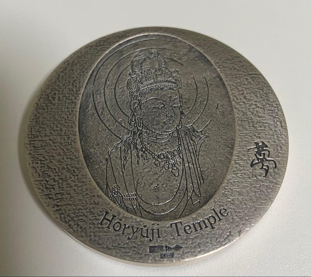造幣局　国宝章牌　法隆寺　純銀160g