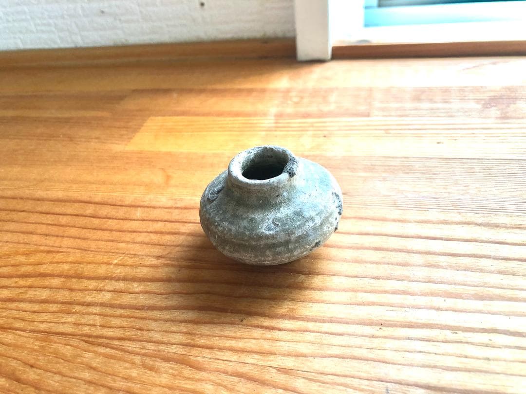 【タイ・骨董】宋胡録（スンコロク）青磁 小壺（1301年~1600年）