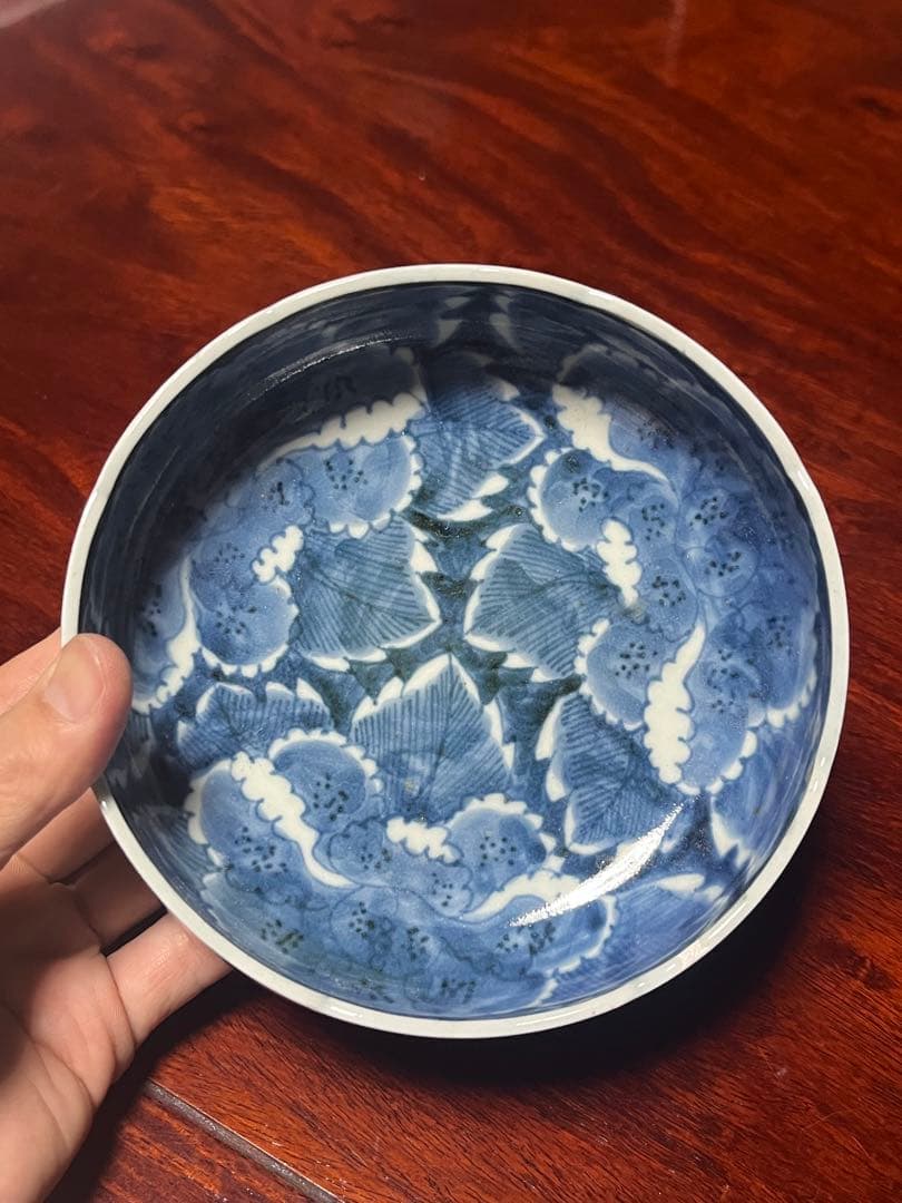古伊万里　総牡丹　無傷完品　膾皿　牡丹　草花　膾皿　ぼたん　なます