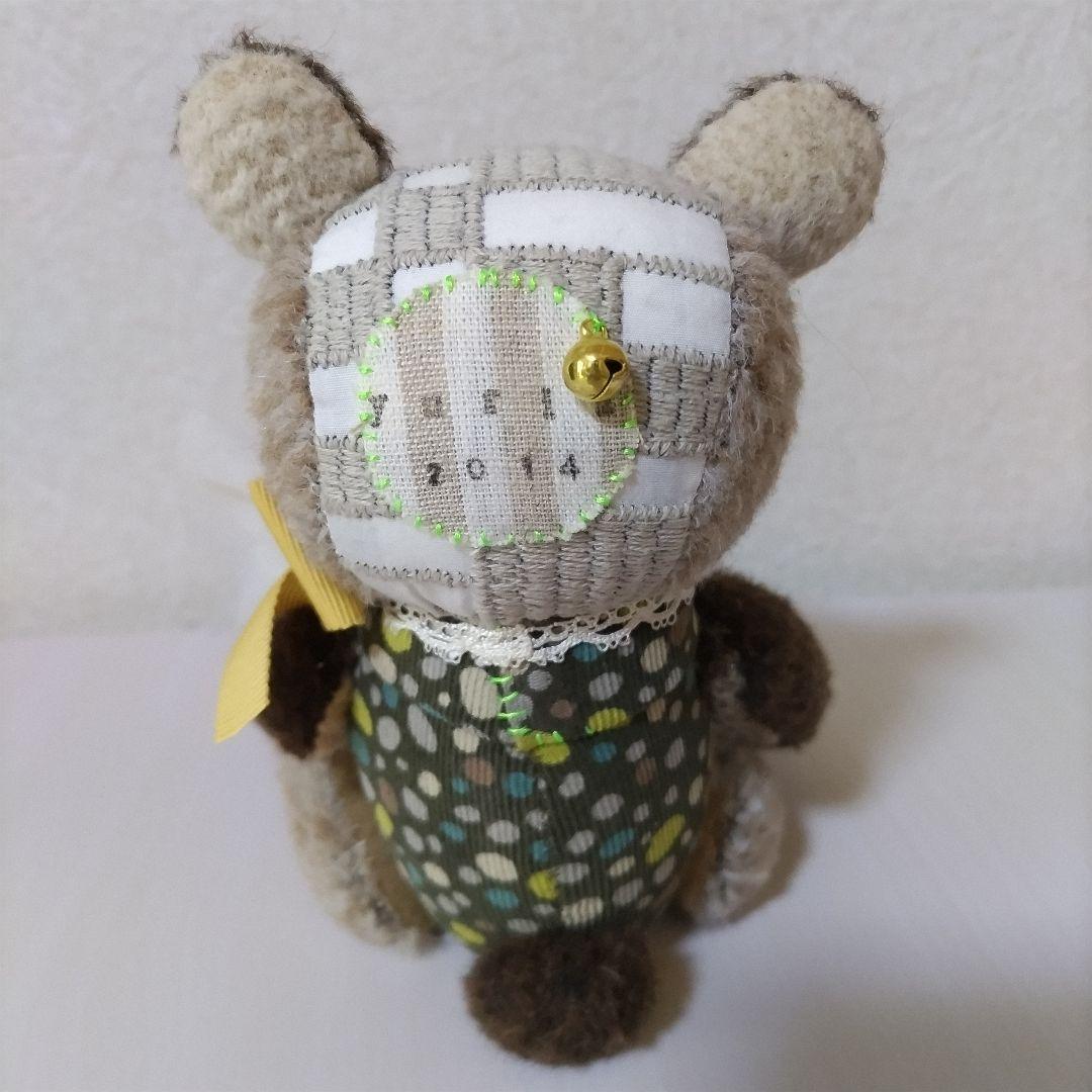 ぬいぐるみ作家 かとうゆりあさんのクマのぬいぐるみ
