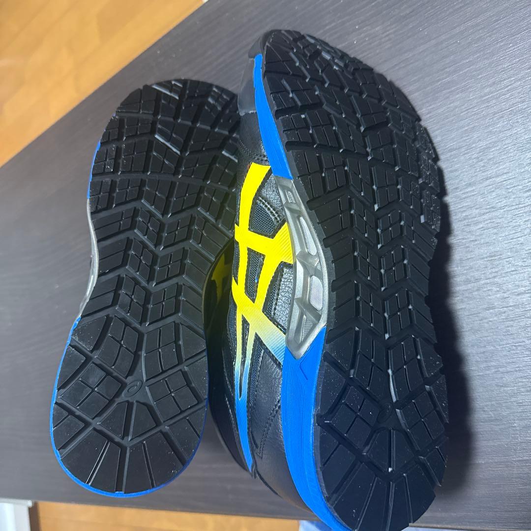 asics 安全靴 ハイカット 黒/青/黄 新品