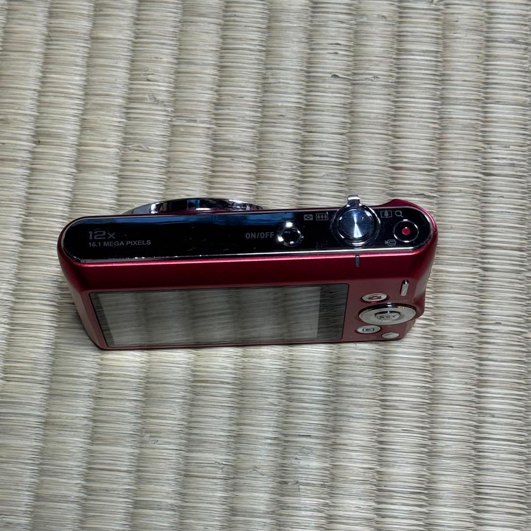 CASIO EXILIM コンパクトデジタルカメラ レッド デジカメ