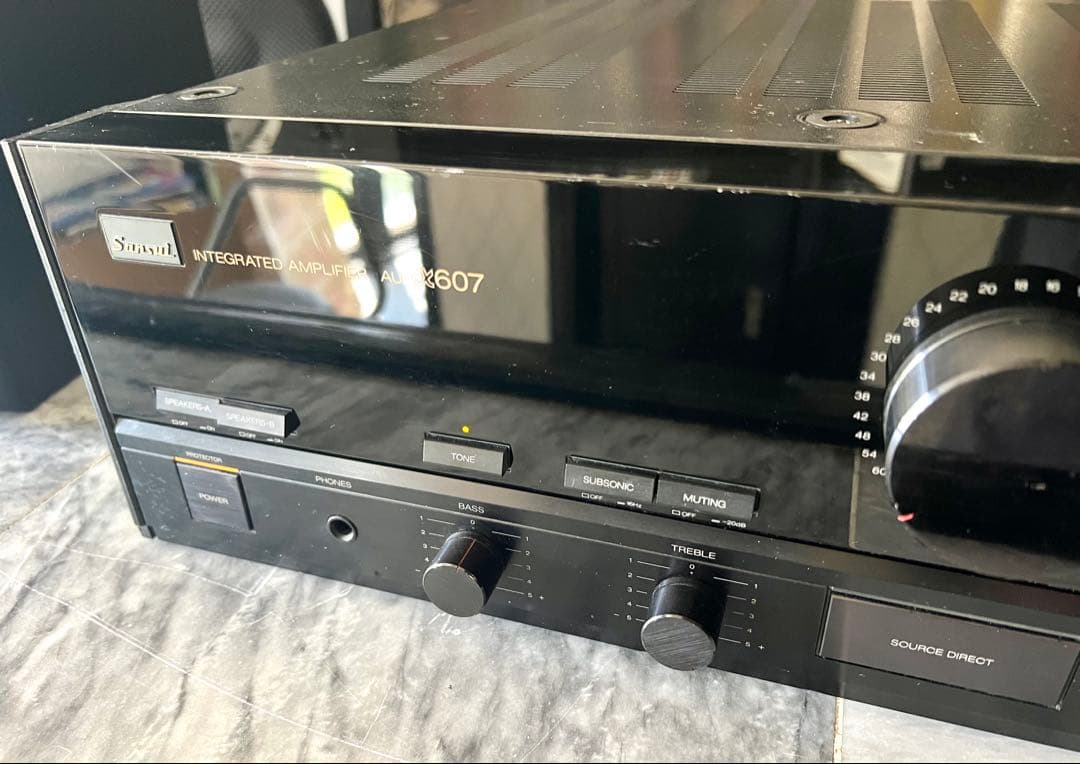 [訳あり] Sansui サンスイ AU-α607 プリメインアンプ 1986年