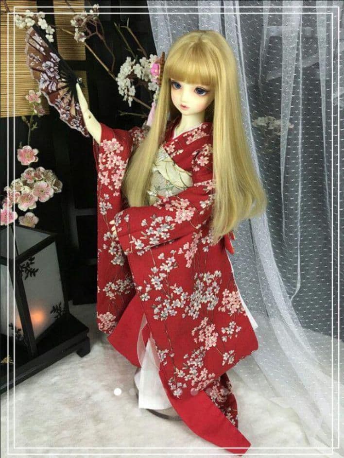 G06 BJD 1/3 ドール 衣装 人形服 和服 8点セット ハンドメイド