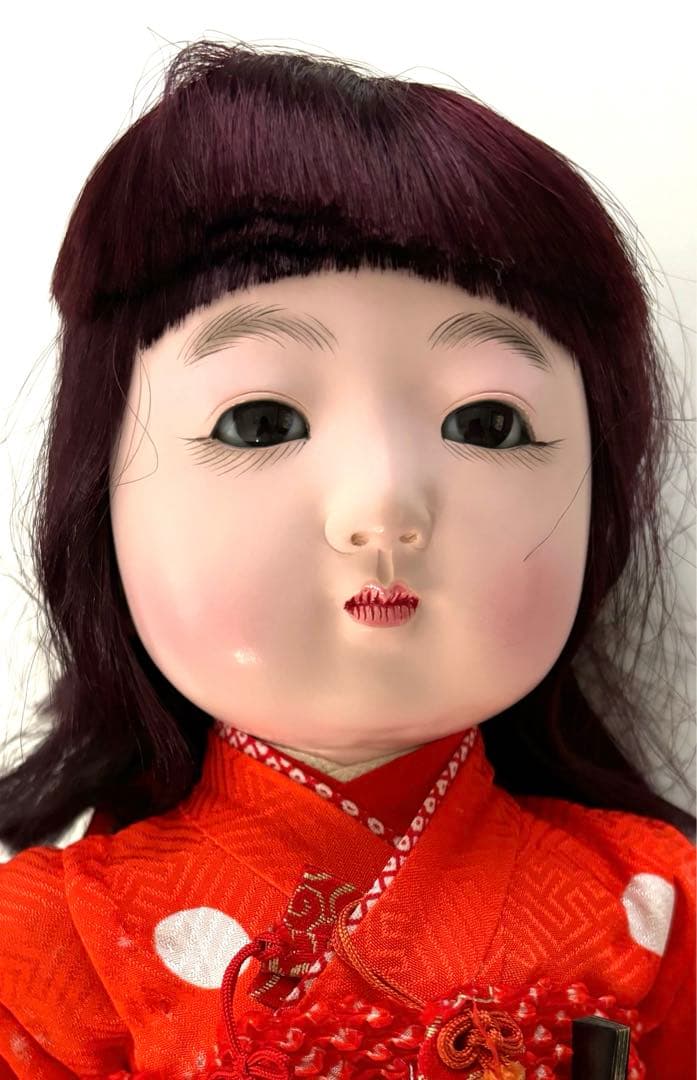 アンティーク　市松人形　昭和時代　お着物　昭和レトロ　ビンテージ　骨董