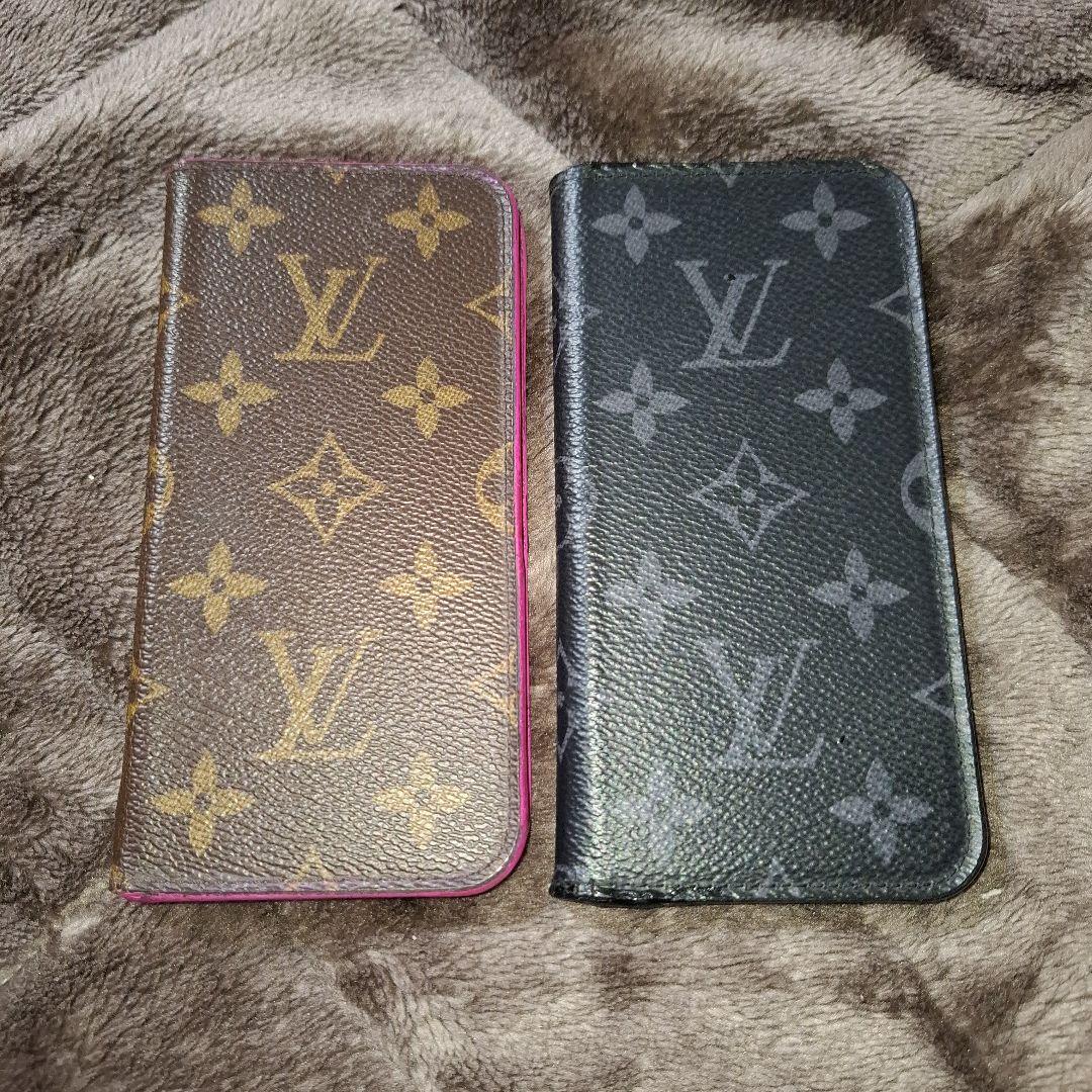 Louis Vuitton iPhone10 Xs用手帳型ケース2個まとめ売り