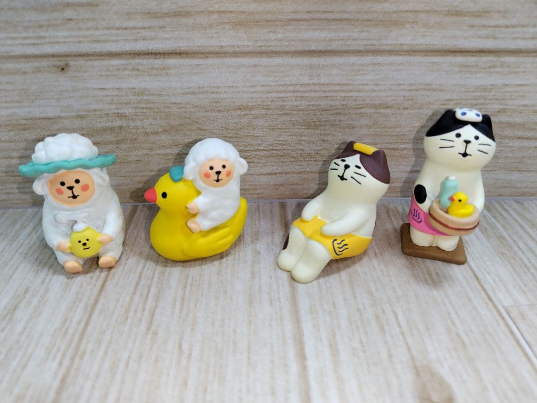 27.デコレ　コンコンブル　銭湯　置物　陶器セット