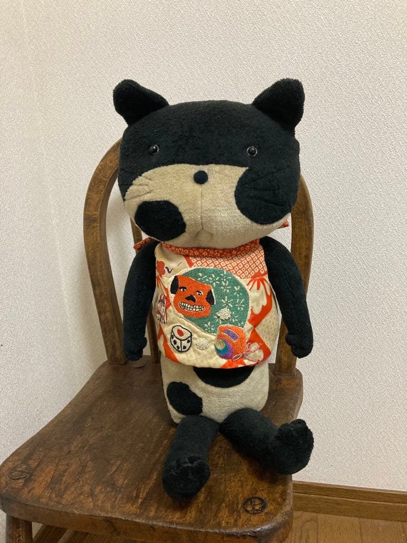 ★希少★ 鎌倉Q工房　作家作品　手工芸品　ネコ　ぬいぐるみ　唯一無二
