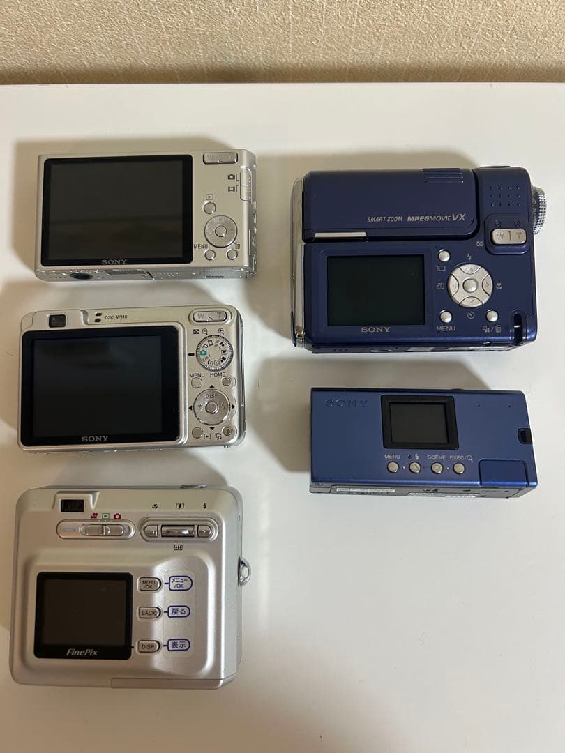 デジカメ　5点まとめ売り　SONY ソニー　FUJIFILM フジフィルム