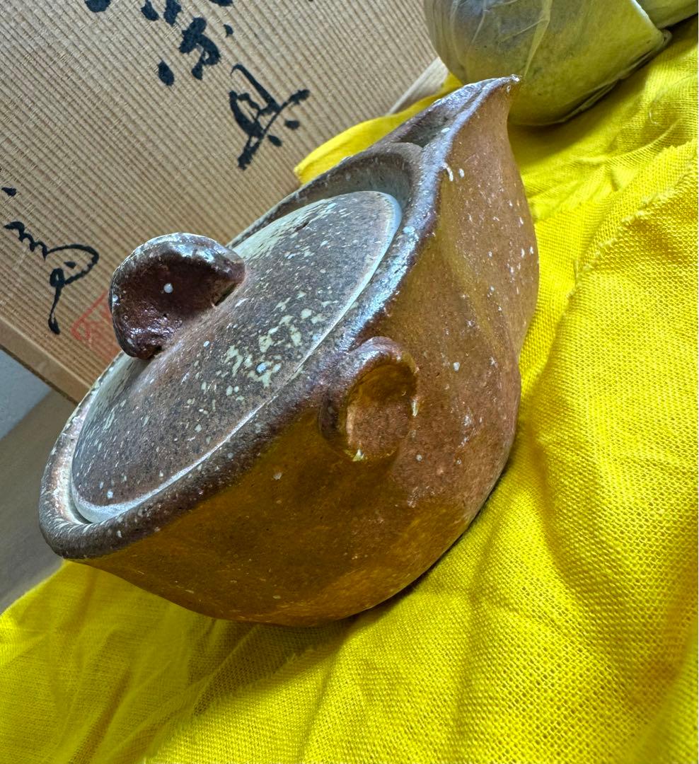 457 信楽焼　高橋樂斎　煎茶具　未使用品　共箱