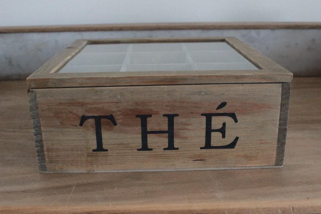 ぶっこ(﹡ˆ﹀ˆ﹡)♡さまフランスTHE木製/ガラストップ・小物入れ・収納
