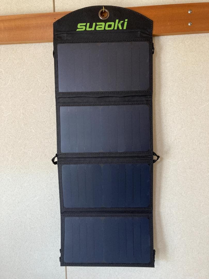 suaokiポータブル電源 LEDライト付き ＋suaokiソーラーチャージャー