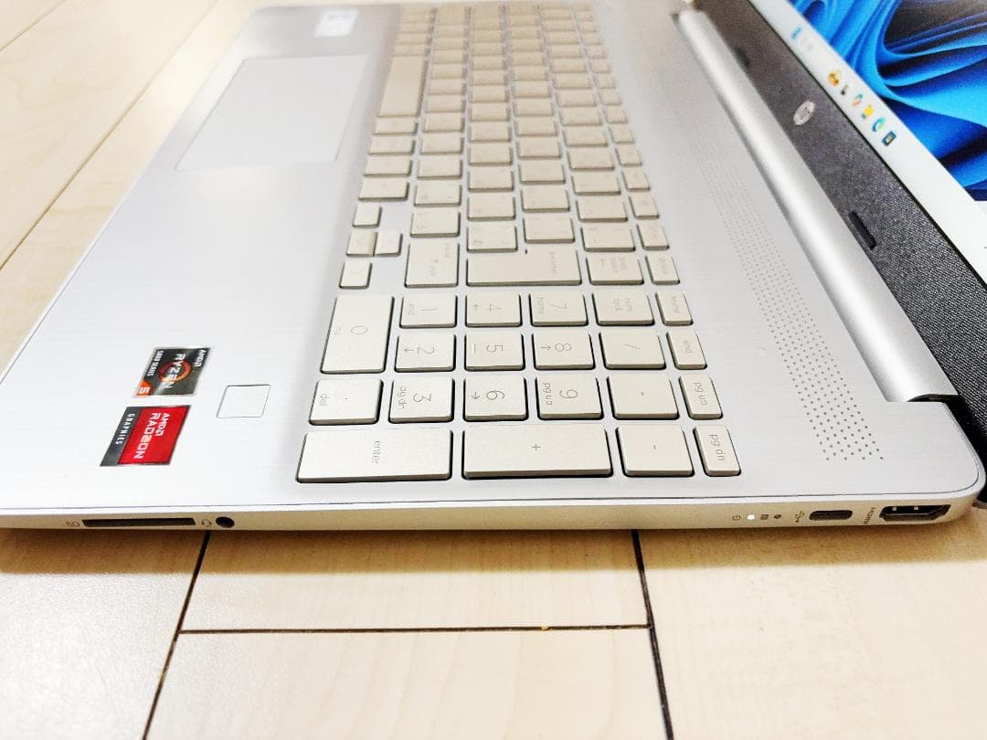 美品 HP15s-eq Ryzen5 バッテリー100% Office2021