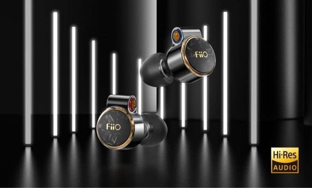高音質 FiiO FD3 12mm大口径ダイナミックイヤホンL型3.5mm 美品