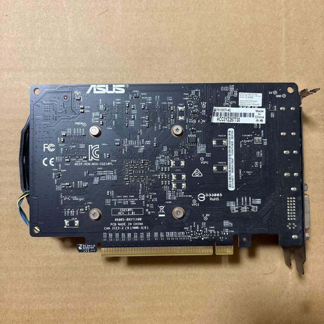 グラフィックボード・グラボ・ビデオカード ASUS Geforce GTX 1050 Ti 4GB