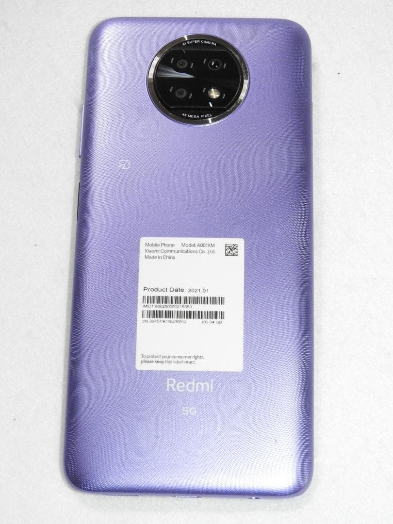 Redmi Note 9T 64GB パープル SoftBank SIMフリー