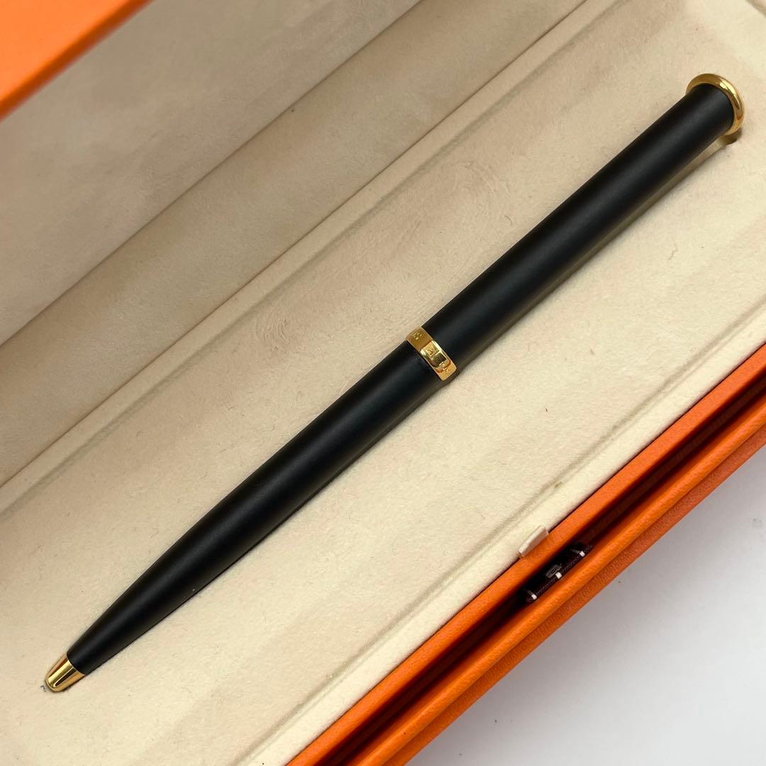 極美品★HERMES Allegro ボールペン　ブラック　黒　付属品付