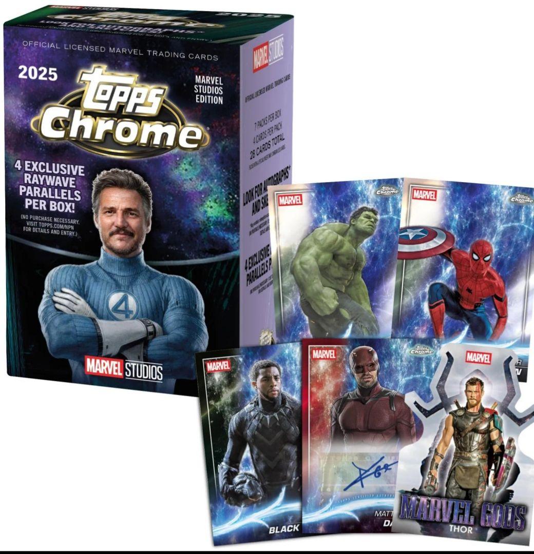 Topps Chrome Marvel トレーディングカード 2025年版