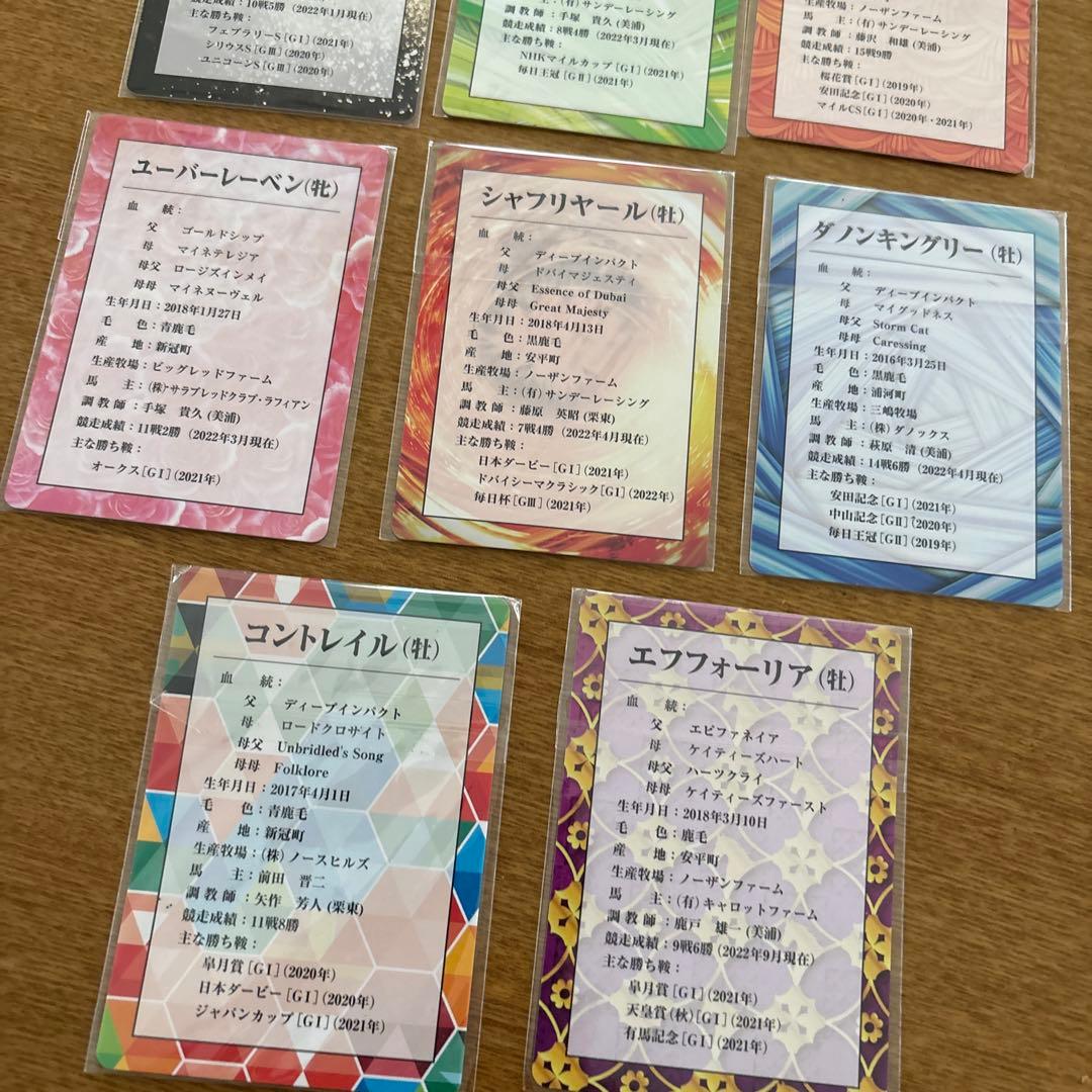 JRA 競馬 非売品 トレーディングカード 8枚セット