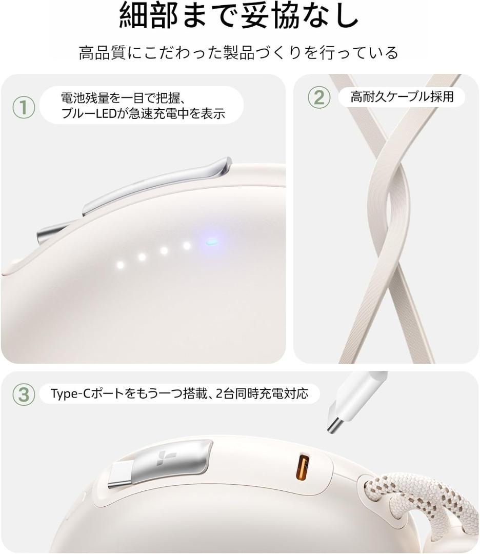 TORRAS FlexLine Pebbleモバイルバッテリー10000mAh