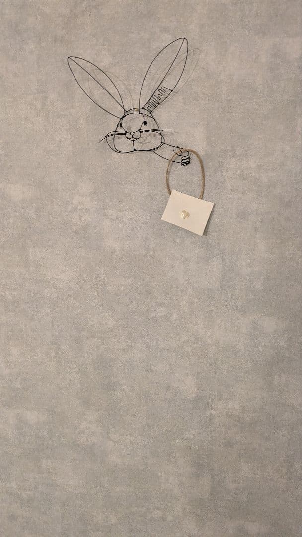 だいこうぶつウサギのワイヤーアート